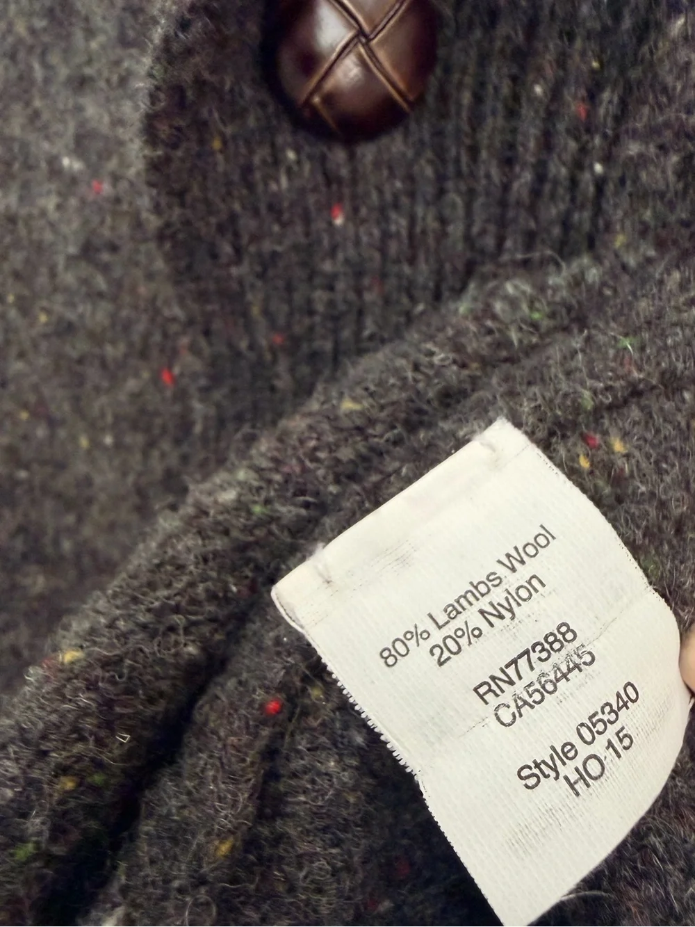 J.Crew Lambswool Shawl Collar Cardigan Sweater Donegal Flecked Knit Men’s S